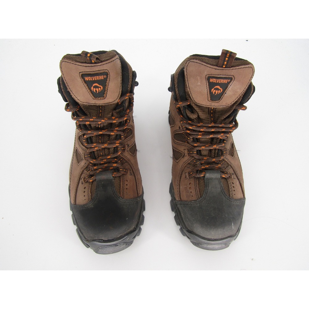 Wolverine Cabor Work‎ Boots Mens 9EW Brown Leather Composite Toe EH W02194